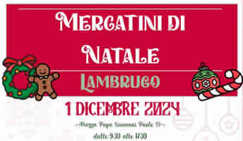 Mercatini di Natale a Lambrugo domenica 1 dicembre